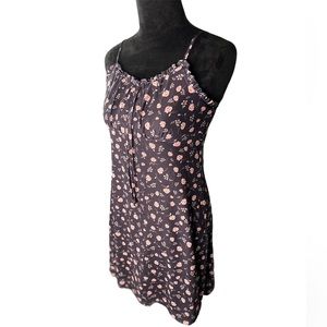ULTRA FLIRT Floral Dress Size Small Color Black with Pink Flowers